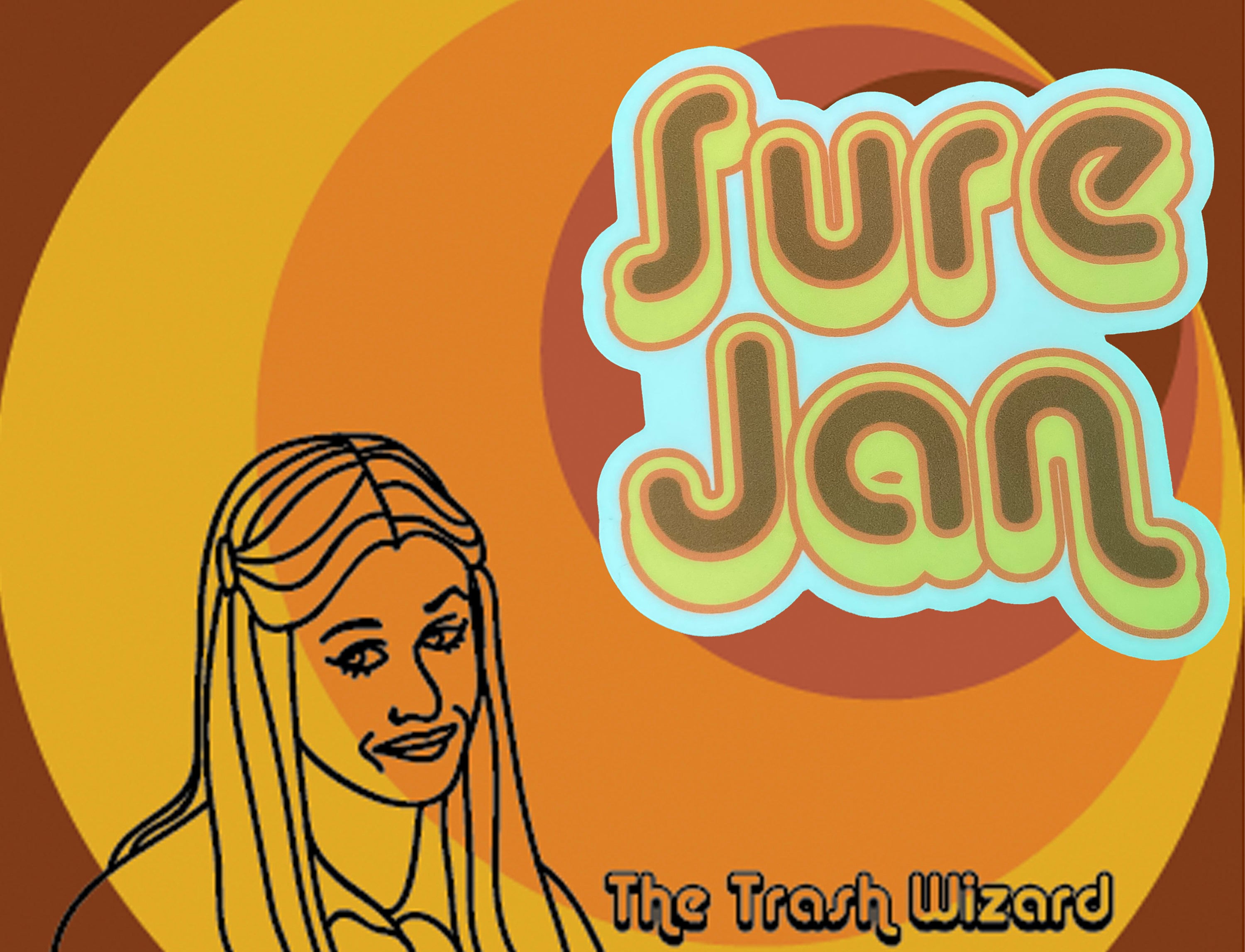 *:･ﾟ✧*:･ﾟSure Jan Sticker *:･ﾟ✧*:･ﾟBrady Bunch Sticker Sure Jan Funny Sticker Meme Sticker 1970s Retro Sticker Cute Laptop Decal Laptop Sticker