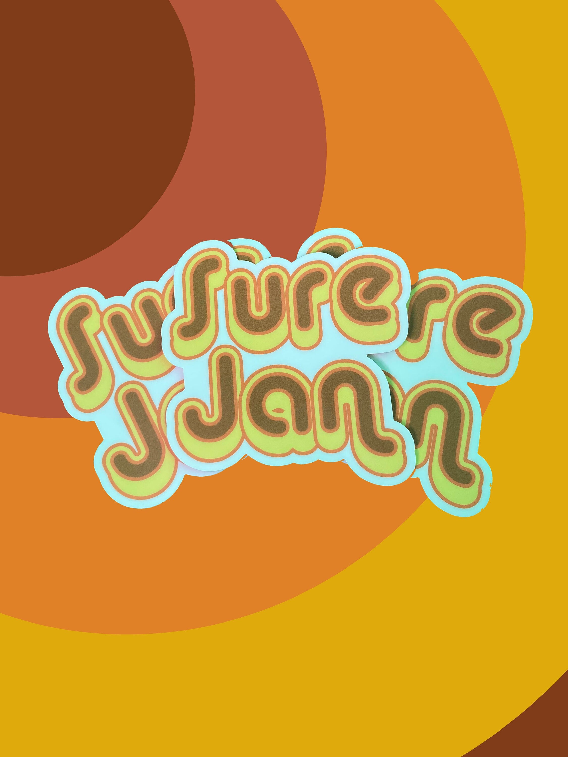 *:･ﾟ✧*:･ﾟSure Jan Sticker *:･ﾟ✧*:･ﾟBrady Bunch Sticker Sure Jan Funny Sticker Meme Sticker 1970s Retro Sticker Cute Laptop Decal Laptop Sticker