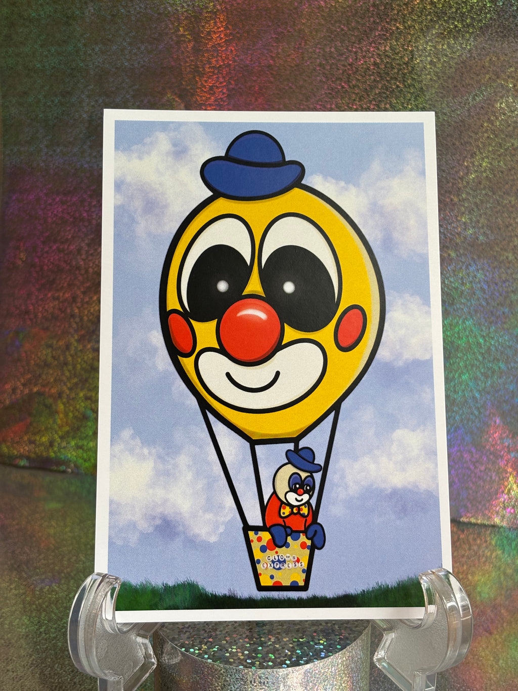 *:･ﾟ✧*:･ﾟYour Ride's Here *:･ﾟ✧*:･ﾟClown Art Print 4x6 Digital Art Print