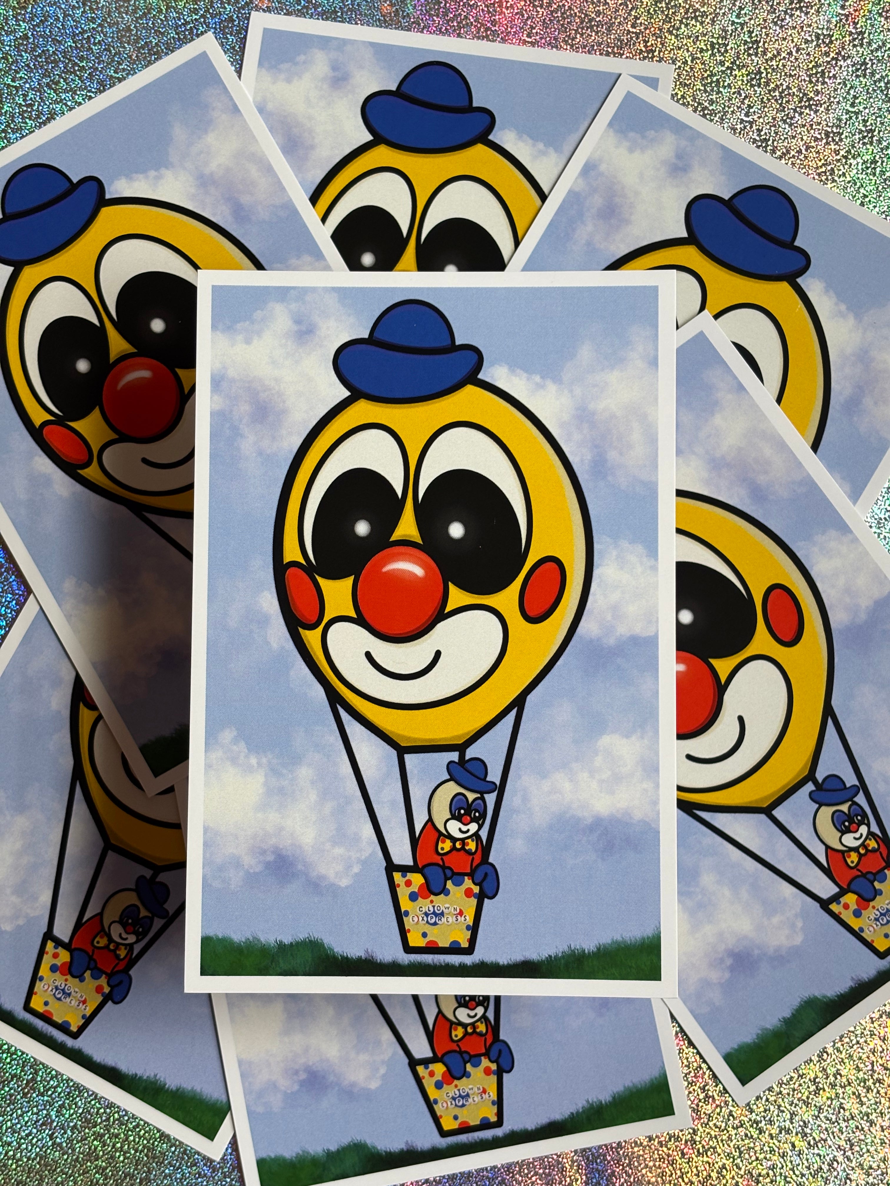 *:･ﾟ✧*:･ﾟYour Ride's Here *:･ﾟ✧*:･ﾟClown Art Print 4x6 Digital Art Print