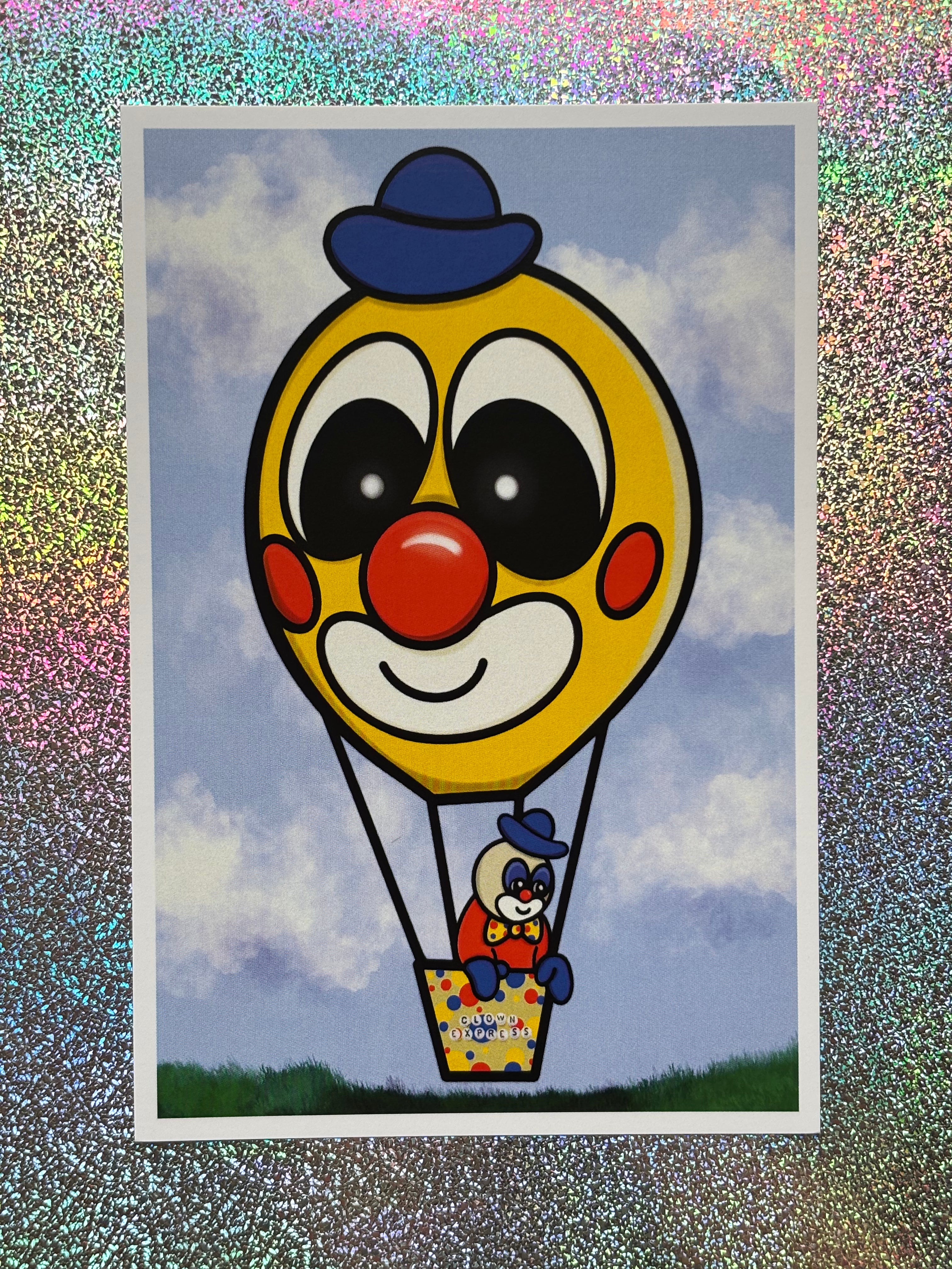*:･ﾟ✧*:･ﾟYour Ride's Here *:･ﾟ✧*:･ﾟClown Art Print 4x6 Digital Art Print