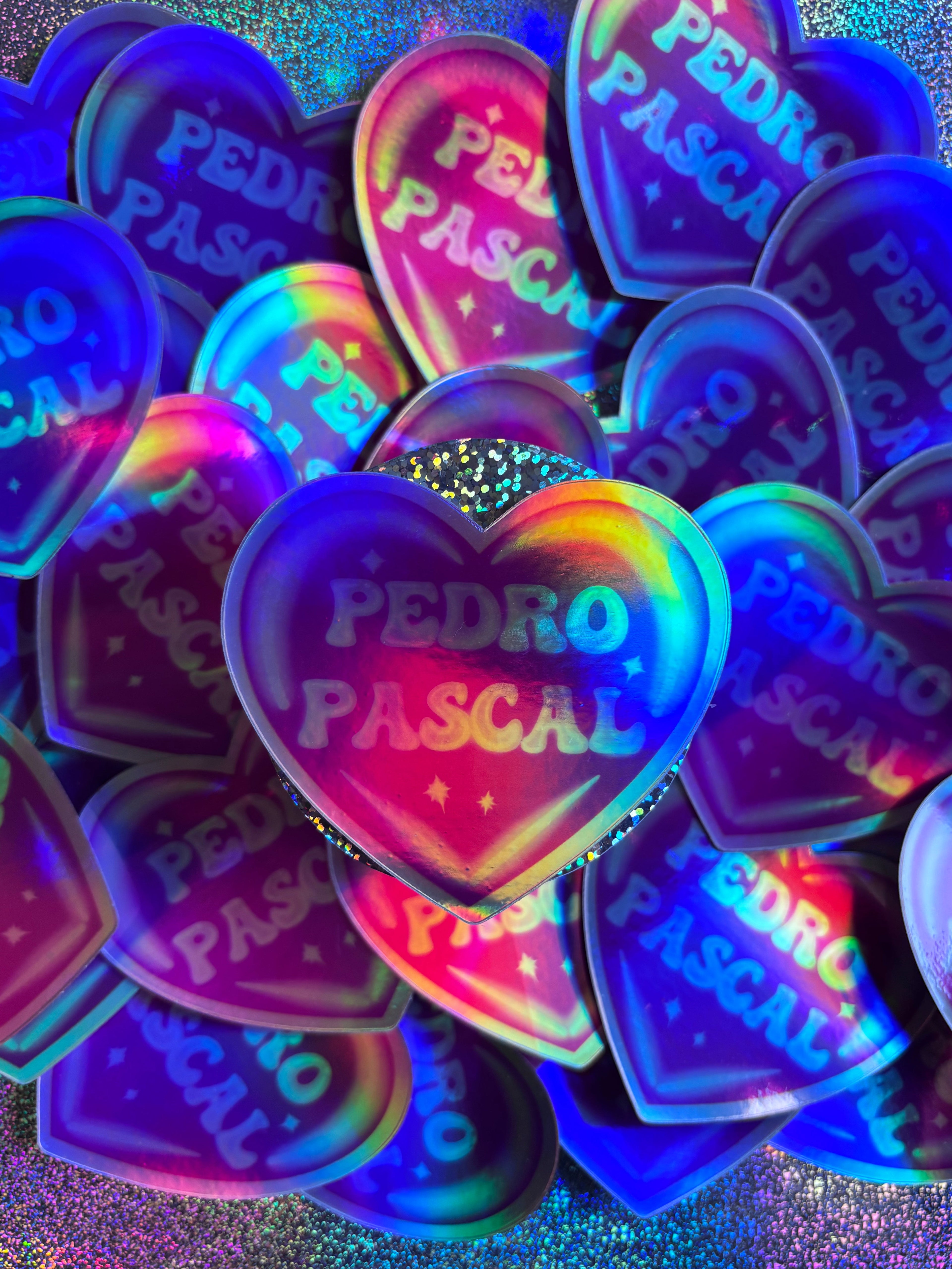 *:･ﾟ✧*:･ﾟPedro Pascal Sticker *:･ﾟ✧*:･ﾟHolographic Vinyl Sticker Holographic Sticker Pedro Pascal Sticker Cute Sticker Holo Sticker