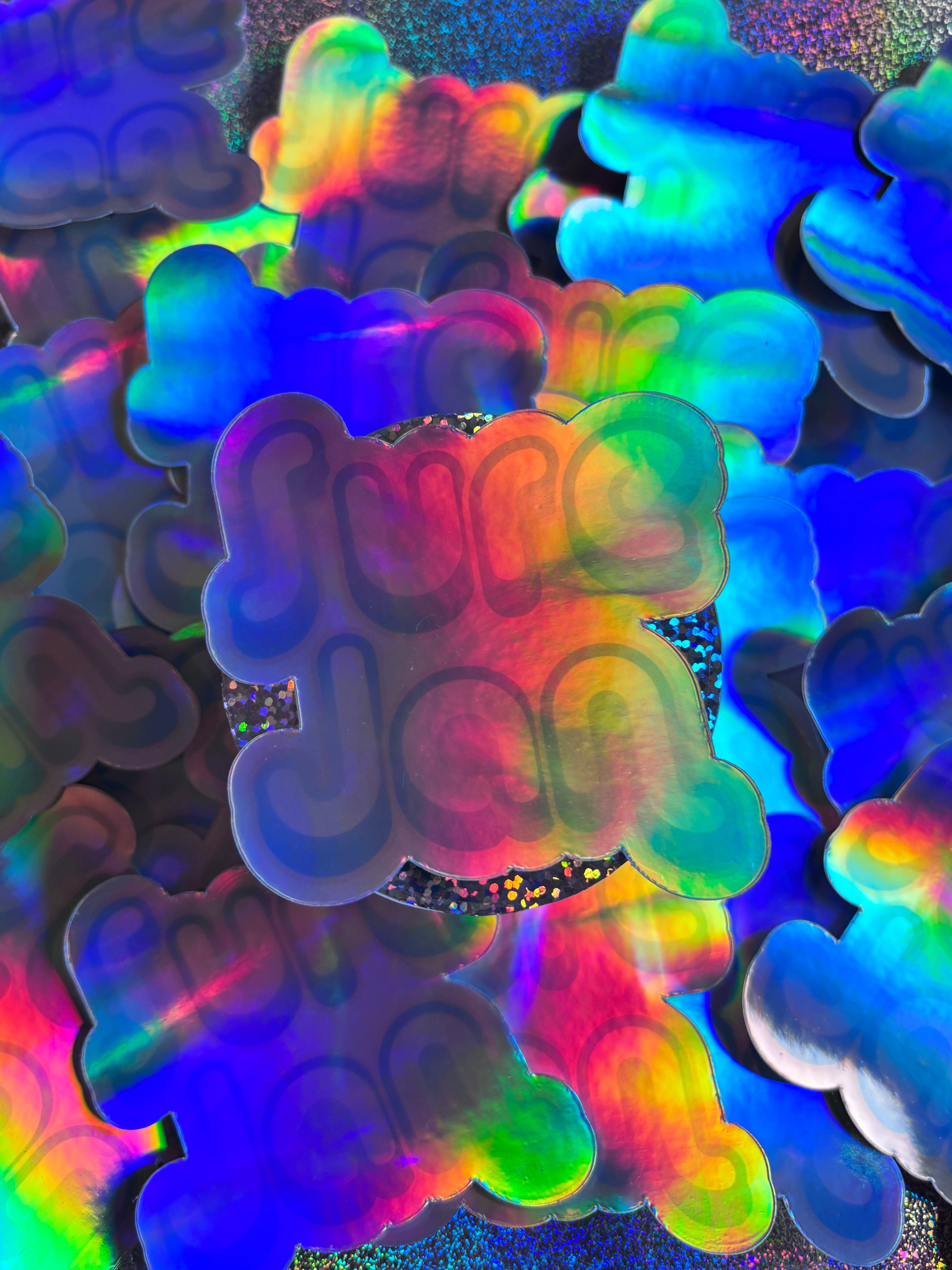 *:･ﾟ✧*:･ﾟSure Jan Holographic Sticker *:･ﾟ✧*:･ﾟHolographic Vinyl Sticker Funny Meme Decal Laptop Sticker