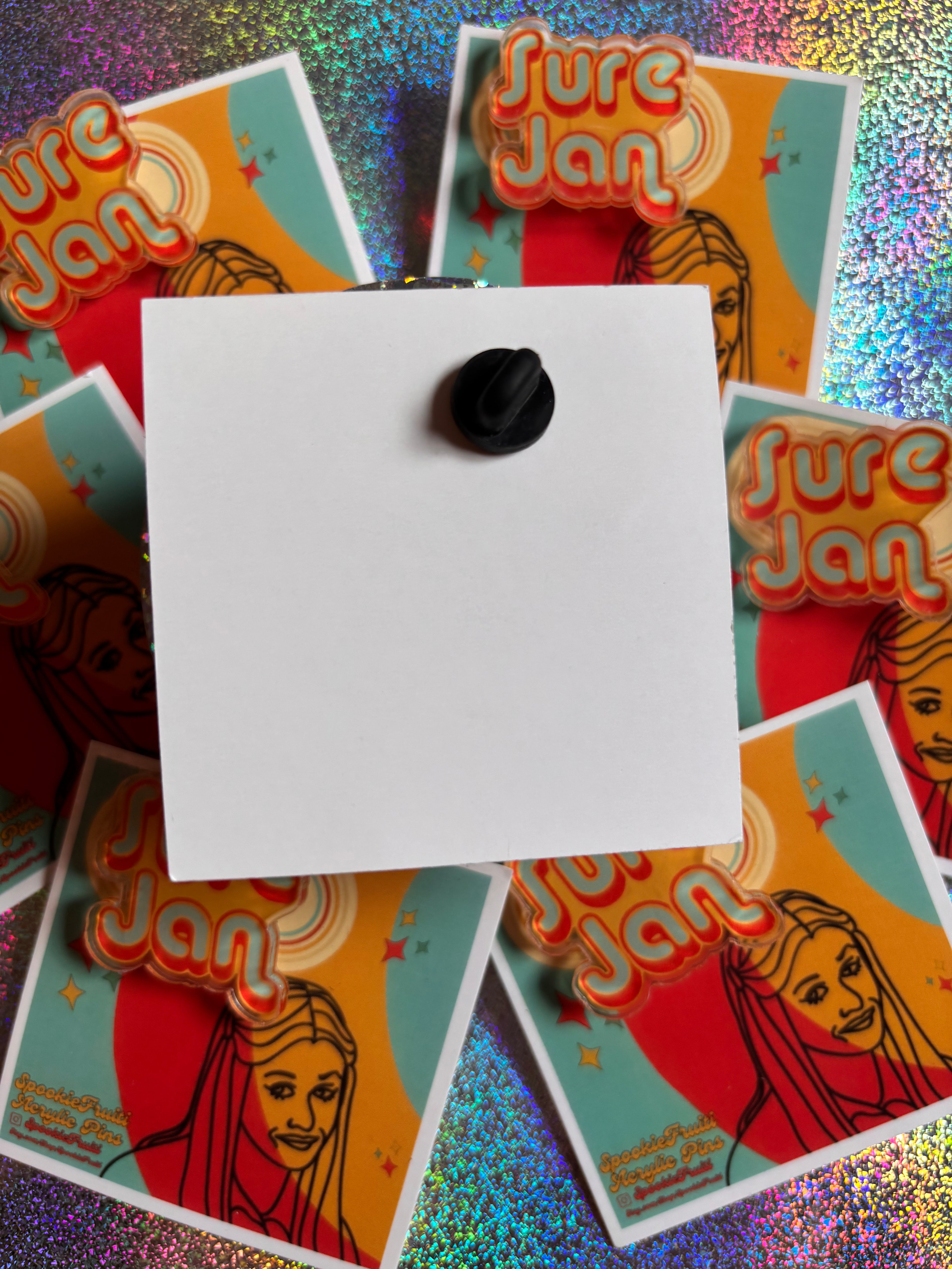 *:･ﾟ✧*:･ﾟSure Jan Acrylic Pin *:･ﾟ✧*:･ﾟBrady Bunch Acrylic Pin Sure, Jan 1970s Retro Accessory